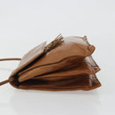 BOTTEGA VENETA Shoulder Bag Leather Brown Gold Auth bs35782-4