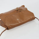 BOTTEGA VENETA Shoulder Bag Leather Brown Gold Auth bs35782-6