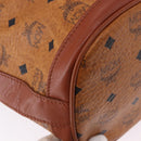 MCM Vicetos Shoulder Bag Leather Brown Gold Auth bs35784-12