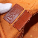 MCM Vicetos Shoulder Bag Leather Brown Gold Auth bs35784-15