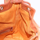 MCM Vicetos Shoulder Bag Leather Brown Gold Auth bs35784-17