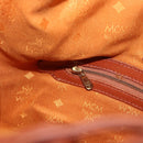 MCM Vicetos Shoulder Bag Leather Brown Gold Auth bs35784-19
