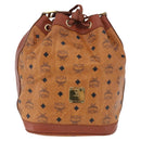 MCM Vicetos Shoulder Bag Leather Brown Gold Auth bs35784-2