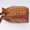 MCM Vicetos Shoulder Bag Leather Brown Gold Auth bs35784-5