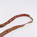 MCM Vicetos Shoulder Bag Leather Brown Gold Auth bs35784-8