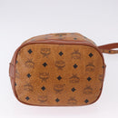 MCM Vicetos Shoulder Bag Leather Brown Gold Auth bs35784-9