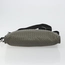 BOTTEGA VENETA INTRECCIATO Business Bag Leather 2way Gray Auth bs35785-5