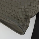 BOTTEGA VENETA INTRECCIATO Business Bag Leather 2way Gray Auth bs35785-18