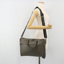 BOTTEGA VENETA INTRECCIATO Business Bag Leather 2way Gray Auth bs35785-24