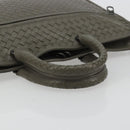 BOTTEGA VENETA INTRECCIATO Business Bag Leather 2way Gray Auth bs35785-7
