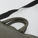 BOTTEGA VENETA INTRECCIATO Business Bag Leather 2way Gray Auth bs35785-8