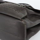 BOTTEGA VENETA INTRECCIATO Business Bag Black Silver 155172 Auth bs35786-9