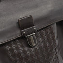 BOTTEGA VENETA INTRECCIATO Business Bag Black Silver 155172 Auth bs35786-17