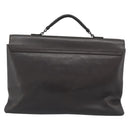BOTTEGA VENETA INTRECCIATO Business Bag Black Silver 155172 Auth bs35786-2