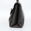 BOTTEGA VENETA INTRECCIATO Business Bag Black Silver 155172 Auth bs35786-4