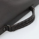 BOTTEGA VENETA INTRECCIATO Business Bag Black Silver 155172 Auth bs35786-7