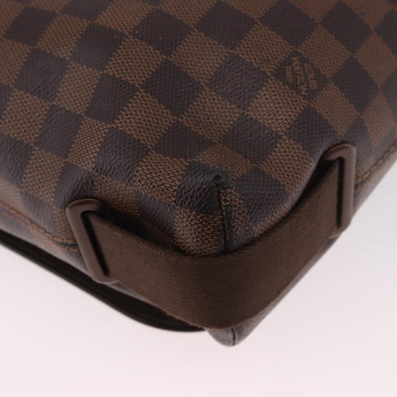 LOUIS VUITTON Damier Ebene Brooklyn MM Shoulder Bag N51211 LV Auth bs35787A