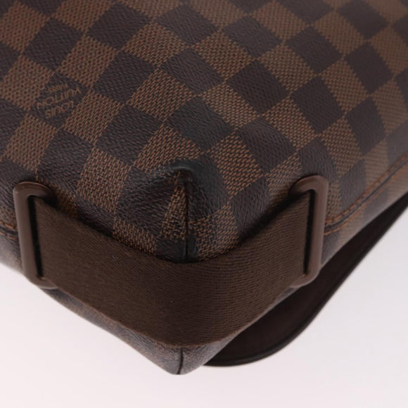 LOUIS VUITTON Damier Ebene Brooklyn MM Shoulder Bag N51211 LV Auth bs35787A