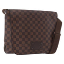 LOUIS VUITTON Damier Ebene Brooklyn MM Shoulder Bag N51211 LV Auth bs35787A-1