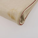 HERMES Garment Cover Canvas Leather Beige Gold Auth bs35793V-9