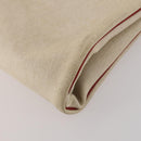 HERMES Garment Cover Canvas Leather Beige Gold Auth bs35793V-15