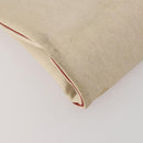 HERMES Garment Cover Canvas Leather Beige Gold Auth bs35793V-16