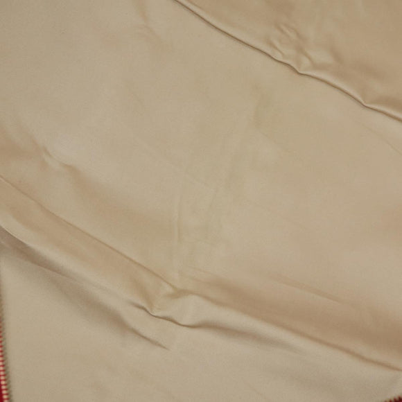 HERMES Garment Cover Canvas Leather Beige Gold Auth bs35793V