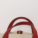 HERMES Garment Cover Canvas Leather Beige Gold Auth bs35793V-8