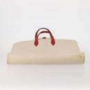 HERMES Garment Cover Canvas Leather Beige Gold Auth bs35793V-5