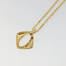 SAINT LAURENT Necklace Metal Gold Tone Auth bs35794-10