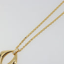 SAINT LAURENT Necklace Metal Gold Tone Auth bs35794-4