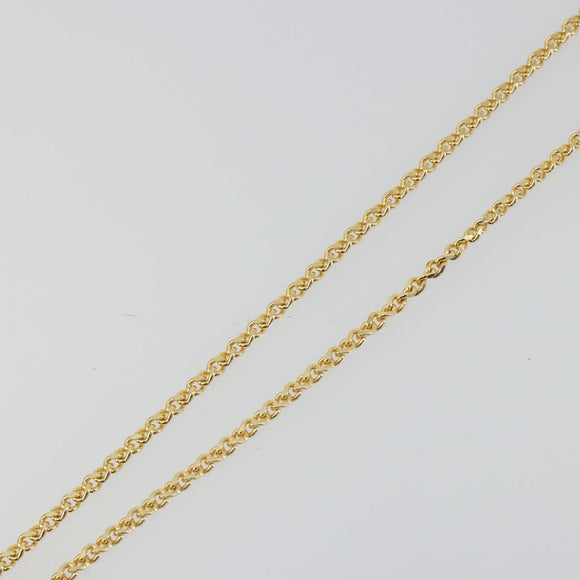 SAINT LAURENT Necklace Metal Gold Tone Auth bs35794