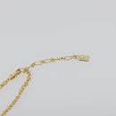 SAINT LAURENT Necklace Metal Gold Tone Auth bs35794-8