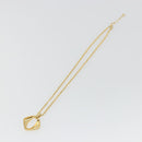SAINT LAURENT Necklace Metal Gold Tone Auth bs35794-9