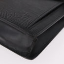 LOUIS VUITTON Epi Sellier Dragonne Clutch Bag Black M52612 LV Auth bs35798A-10