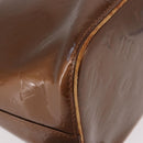 LOUIS VUITTON Monogram Vernis Houston Hand Bag Bronze M91122 LV Auth bs35800-17