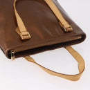 LOUIS VUITTON Monogram Vernis Houston Hand Bag Bronze M91122 LV Auth bs35800-6