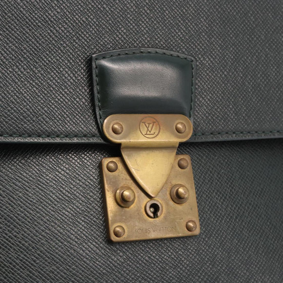 LOUIS VUITTON Taiga ServietteKourad Business Bag Epicea T16786 LV Auth bs35801