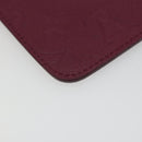 LOUIS VUITTON Monogram Empreinte Phone Soft Case Wine Red M60375 Auth bs35802V-16