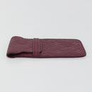 LOUIS VUITTON Monogram Empreinte Phone Soft Case Wine Red M60375 Auth bs35802V-4