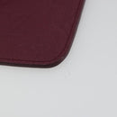 LOUIS VUITTON Monogram Empreinte Phone Soft Case Wine Red M60375 Auth bs35802V-7