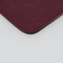 LOUIS VUITTON Monogram Empreinte Phone Soft Case Wine Red M60375 Auth bs35802V-14