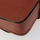 LOUIS VUITTON Epi Cartouchiere MM Shoulder Bag Brown M52243 LV Auth bs35803-17