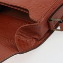 LOUIS VUITTON Epi Cartouchiere MM Shoulder Bag Brown M52243 LV Auth bs35803-10