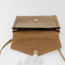 CELINE Macadam Shoulder Bag PVC Leather Beige Gold Auth bs35806-15