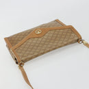 CELINE Macadam Shoulder Bag PVC Leather Beige Gold Auth bs35806-6