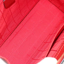 CELINE Hand Bag Leather Red Gold Auth bs35808-11