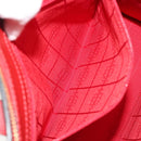 CELINE Hand Bag Leather Red Gold Auth bs35808-23