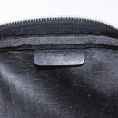 Christian Dior Pouch Trotter Canvas Black Silver Auth bs35809-9