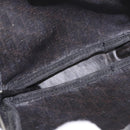 Christian Dior Pouch Trotter Canvas Black Silver Auth bs35809-10
